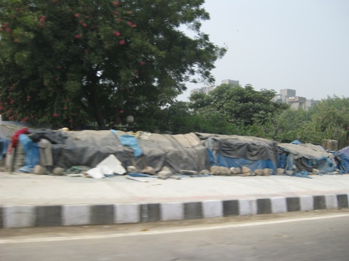 Slum settlement on my route to work in East Delhi 