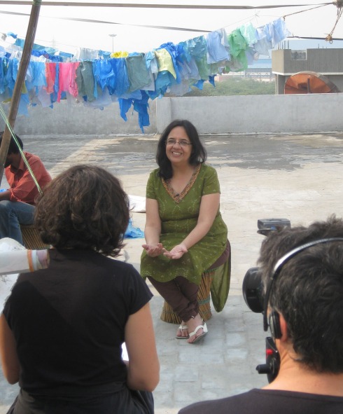 Anita Ahuja interviewed for french documentary series, Shamengo